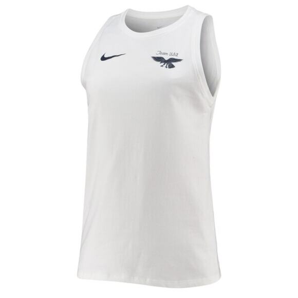 Nike Women's Team USA White Tank Top Summer 2020 Olympics Tokyo Size S - Picture 1 of 7